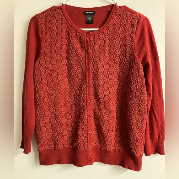 Ann Taylor Sweaters - Ann Taylor Women’s Cardigan Sweater, Medium, Rust